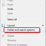 Select Folder and Search Options